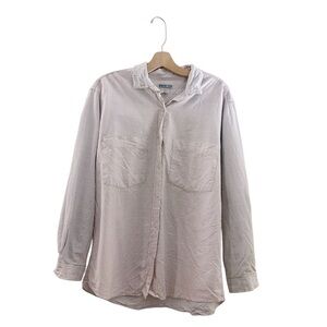 Patagonia Windowpane Cotton Long Sleeve Top White